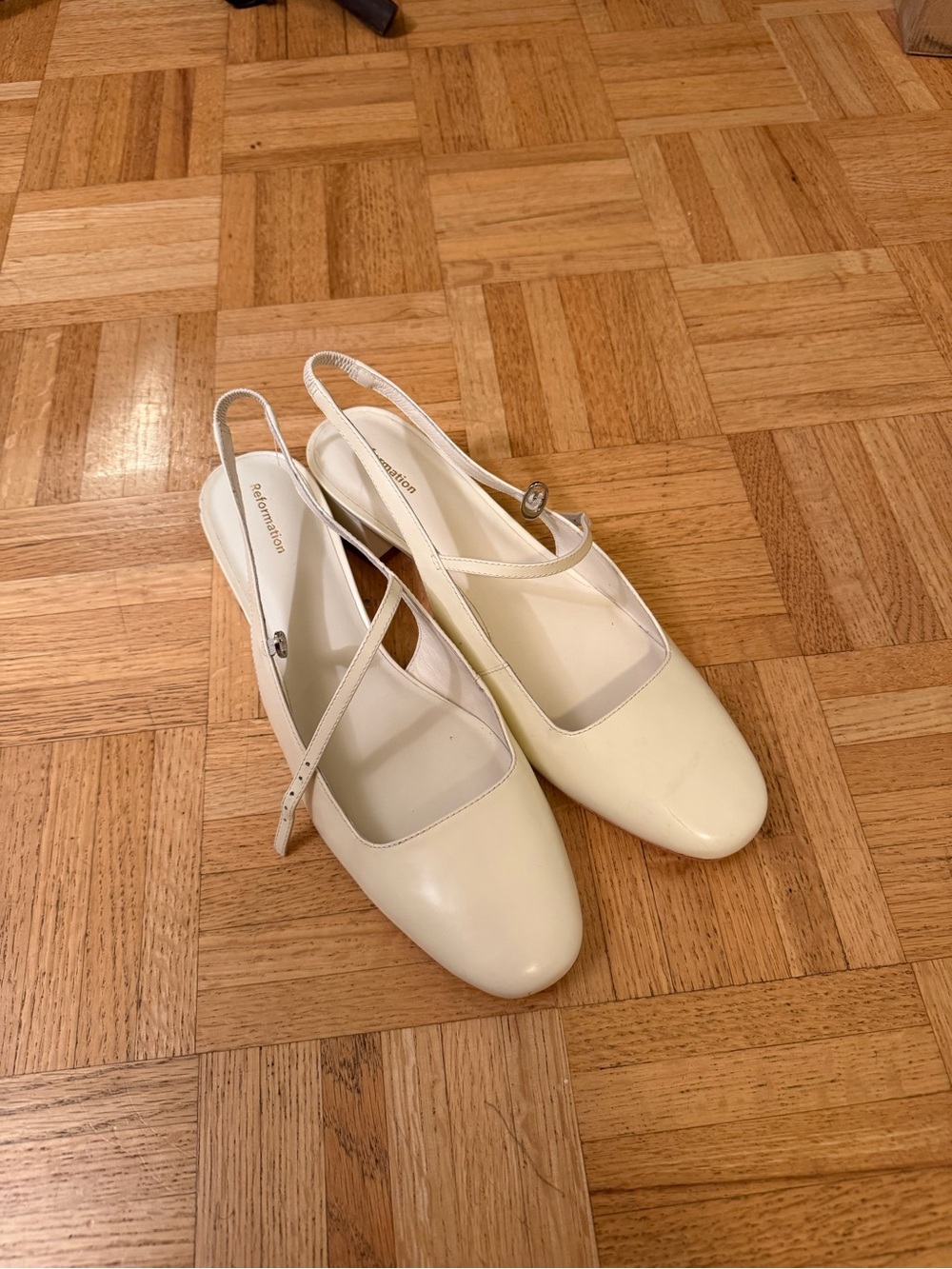 Reformation Slingback Block Heels
